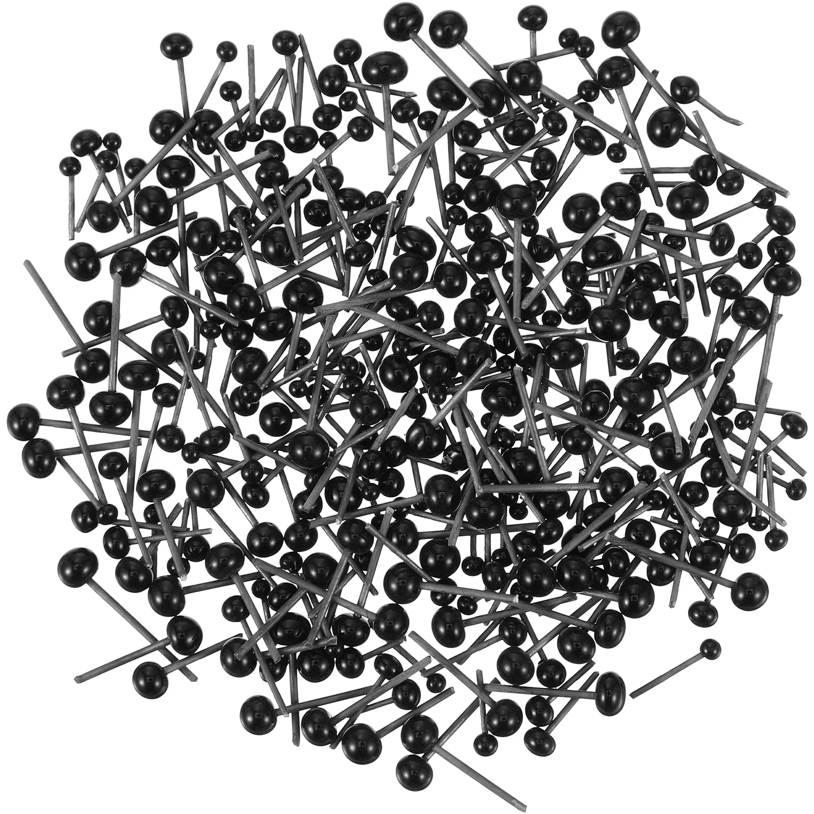 Yeux de sécurité au Crochet en verre, 300 pièces, plusieurs tailles, finition lisse et brillante pour projets d'artisanat, yeux pour l'artisanat