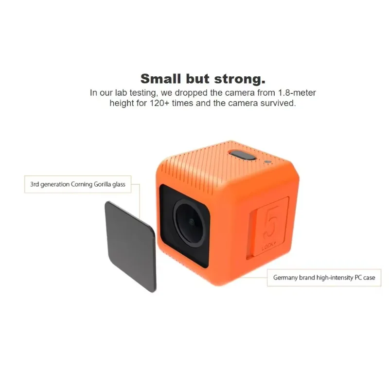

RunCam 5 Orange Action Camera 4K 2.7K@60FPS Stabilizer Sports RC Car For FPV Racing EIS 128G Gop Hero Session 5