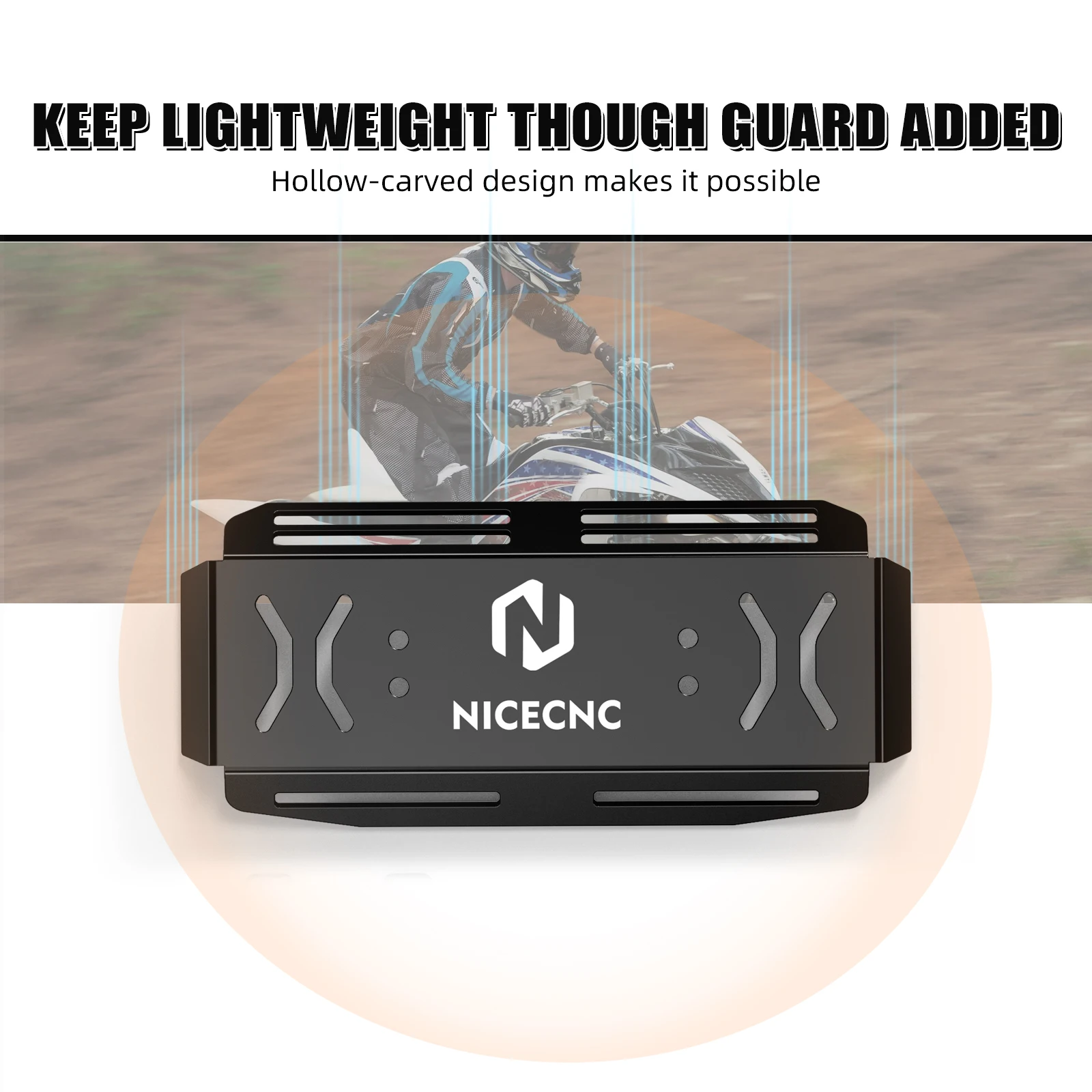 NICECNC For Yamaha Raptor 700 Rear Bumper Bash Guard For Yamaha Raptor 700R 2006-2026 ATV Accessories Chain Protector Aluminum - view 2