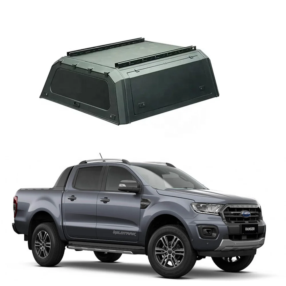 Newest Off-road Hard Type Aluminum Alloy Topper Camper Pickup Tonneau Cover 4x4  Truck Canopy For FORD F150 RANGER