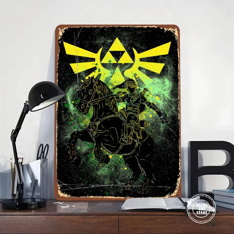Legend Poster Customized Wall Art Vintage Metal Signs Retro Tin Plaque for Man Cave Mancave Decoration Gaming Room Accessories