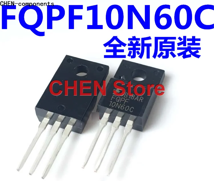 

10pcs Brand new FQPF10N60C 10N60C TO-220F plastic package