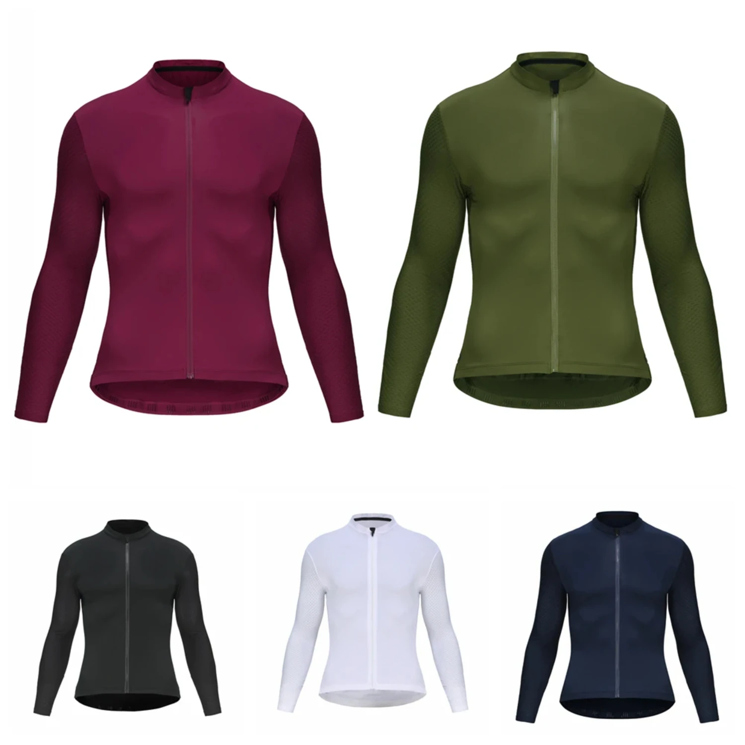 Experience the Enhanced Ride with These Top Quality Men's Long Sleeve Cycling Jersey Tops - Comfortable and Breathable for Ideal