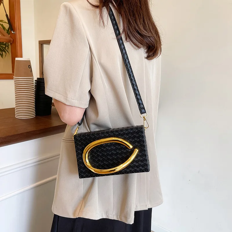 

2025 New Light Luxury European and American Evening Clutch, Retro Gold Crossbody Bag for Women