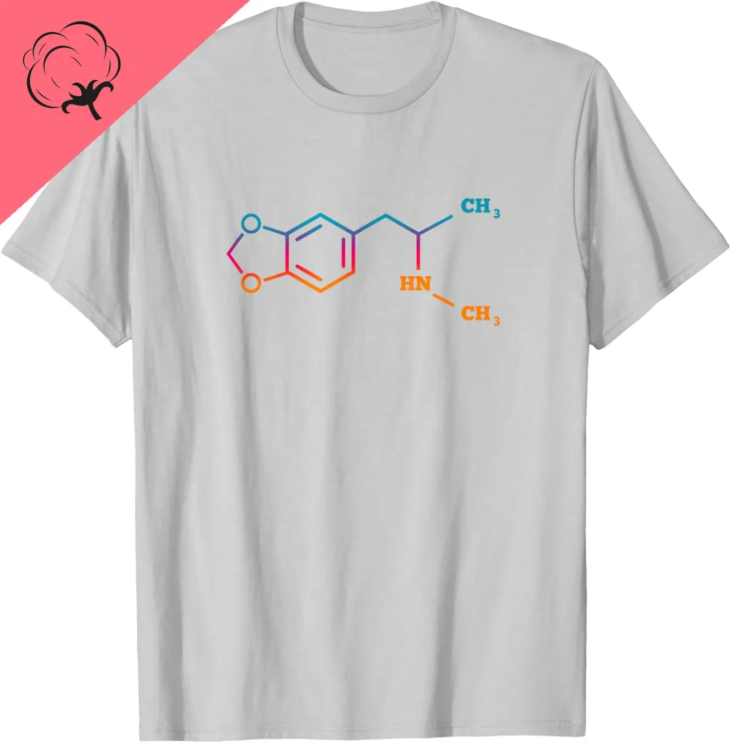 MDMA النشوة تكنو جزيء كيميائي مضحك EDM الهذيان حفلة تي شيرت مخصص مطبوعة الجرافيك تي شيرت قمصان الشارع الشهير