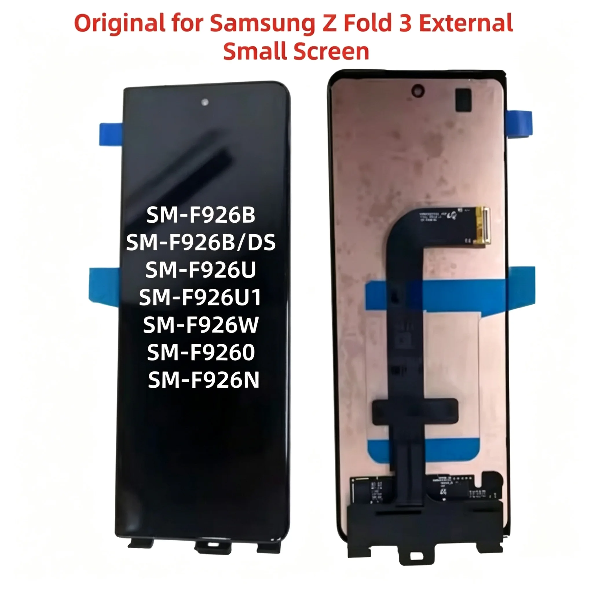 AMOLED 6.3' Inches For Samsung Z Fold 3 F926B F926B/DS F926U External Small Screen LCD Display Touch Screen Digitizer