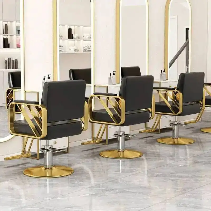 

hair lift stool Barber shop high hairdresser cutting special chair end hair salon swivel barber chair vanity chairs furniture