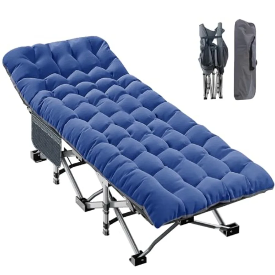 

Camping Cot for Adults Folding Sleeping Cot with Mattress 500 lb Capacity Heavy Duty Outdoor Folding Sleeping Bed Portable Cot
