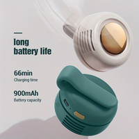 Mini Whirlwind Clip Fan Hanging Waist Neck Fan Electric Air Cooling Fan 900Mah USB Leafless Fan 3 Speeds Portable Cooler Air New