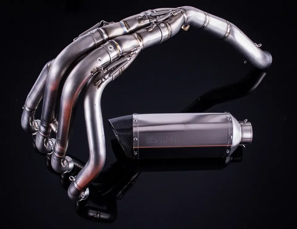 cc Supersport Bike Motorcycle Titanium Modified Exhaust Muffler Pipe System Parts, Aftermarket Racing Escape Accessories
