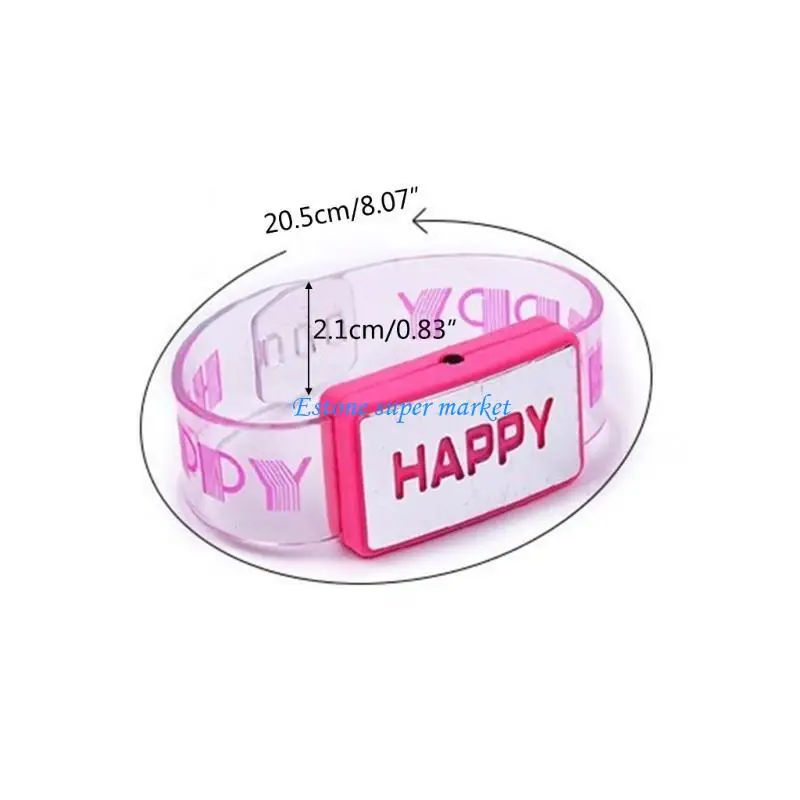090B クリスマスパーティープラスチックブレスレット子供パーティーの記念品面白いライトアップブレスレット