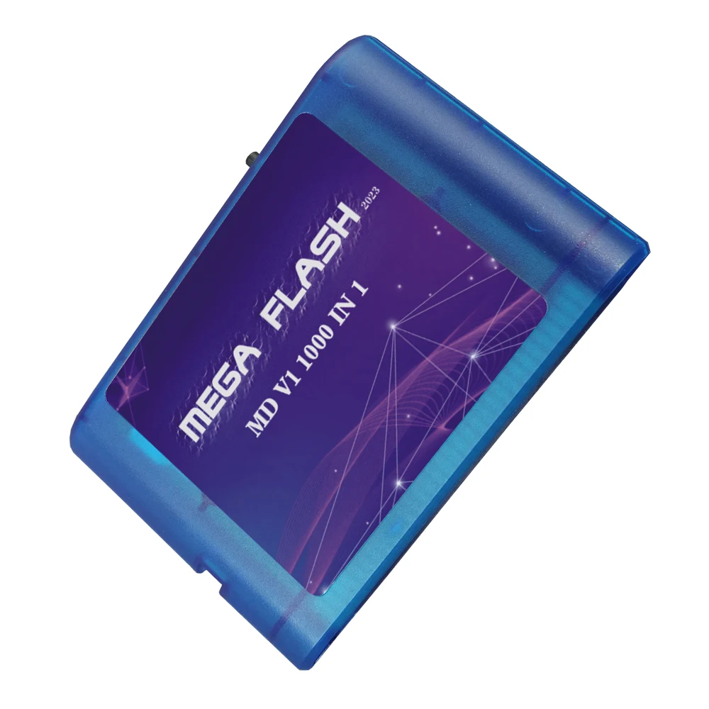 2023 new mega drive 2 generation MD game cassette 1000 in 1 supports mega drive game consoles and supports everdrives series