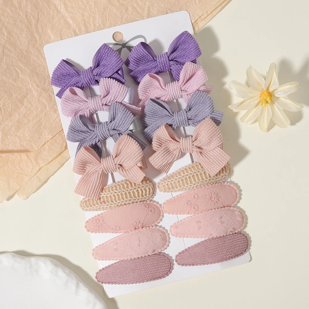 16 Stück/Set, süße Haarspangen mit Schleifenmuster und BB-Clips, Haaraccessoires, geeignet für Kinder, Babys und Mädchen, als Geschenk. – Detail 19