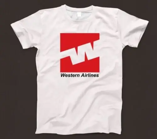 Western Airlines T Shirt 718 Retro US Aviation California Alaska Pan Am TWA BOAC