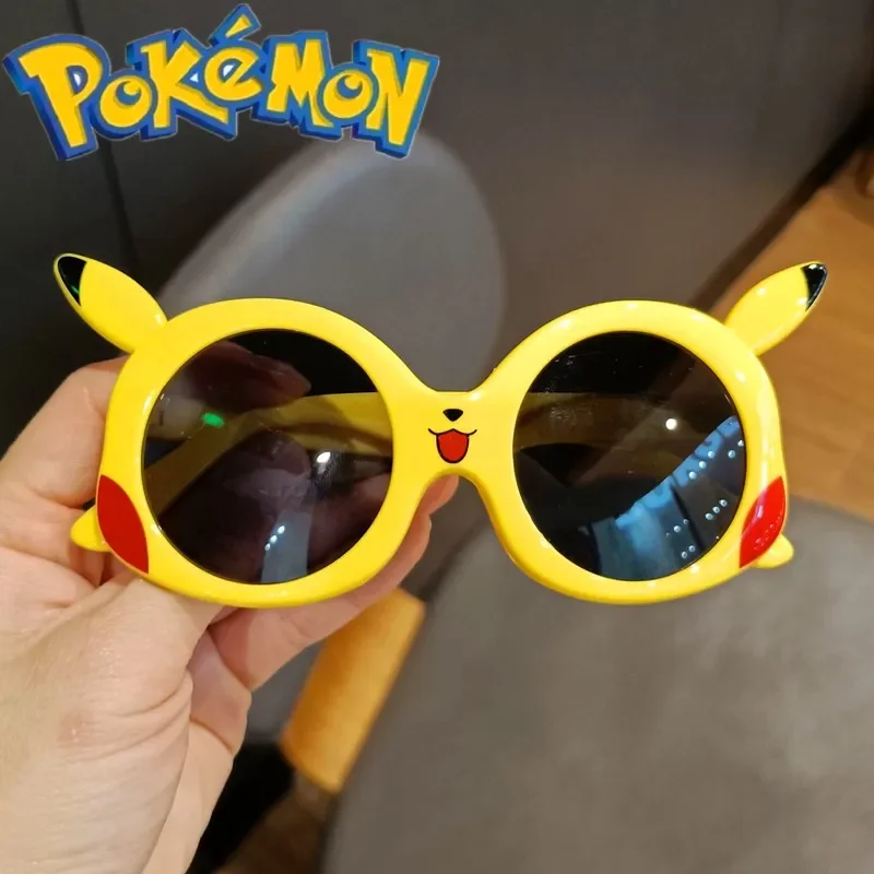 Gafas de sol de dibujos animados de Pokémon para niños y niñas, Pikachu, figuras de acción, juguetes de decoración bonitos, regalos para niños