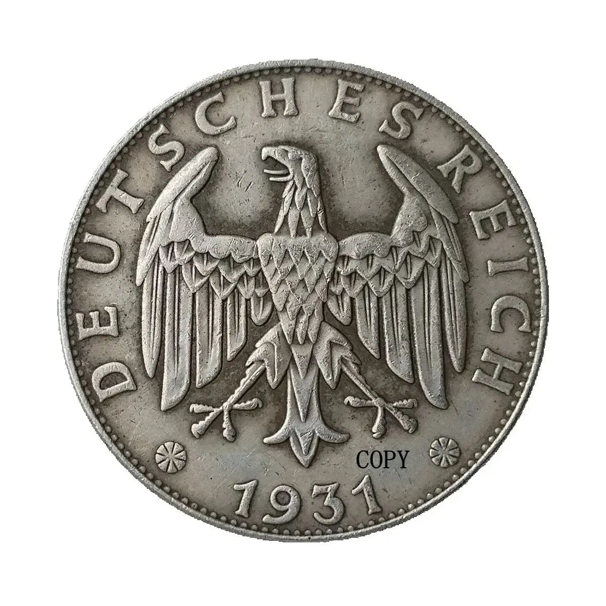 استنساخ ألمانيا 3 Reichsmark 1931-1933 عملة تذكارية مزخرفة مطلية بالفضة