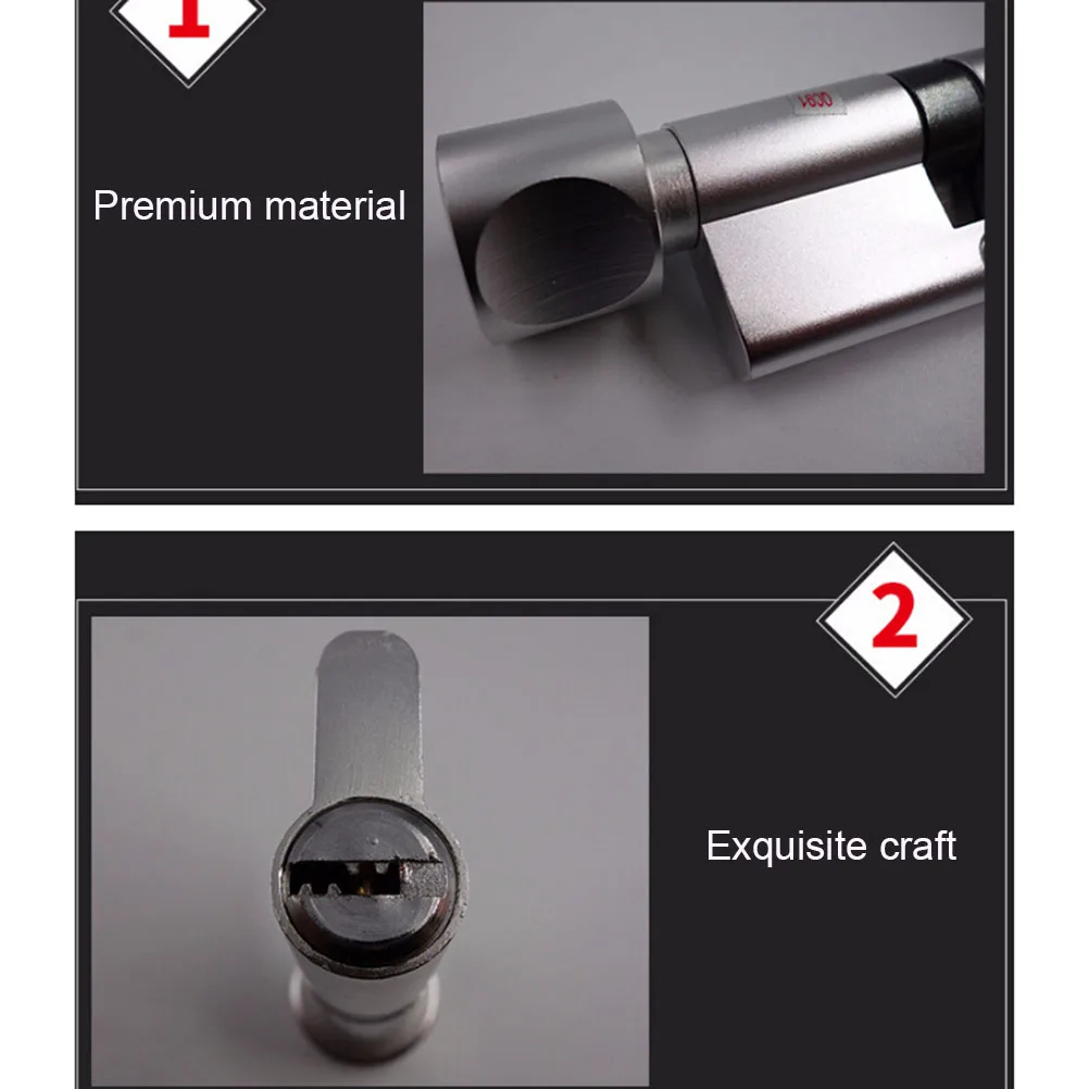 High Security Aluminum Core Durable Anti-Snap Bump Drill Pick Resistant Rustproof Entrance Apartment House Use