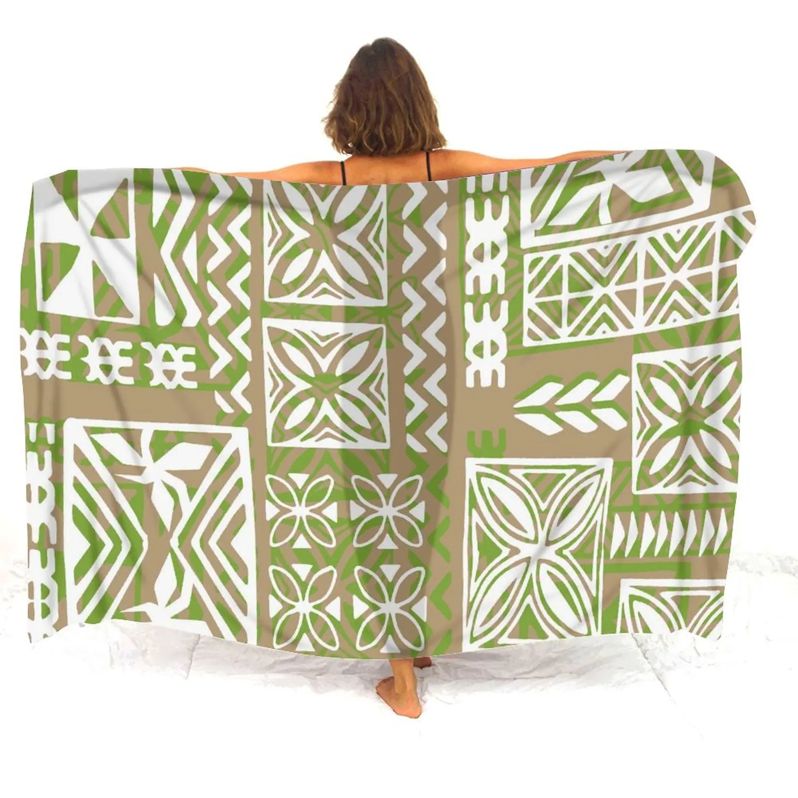 Fiji Island Women'S Sarong Polynesian Custom Party Wholesale Summer Comfort Shawl One-Piece Coat Custom Patterned Samoan Print