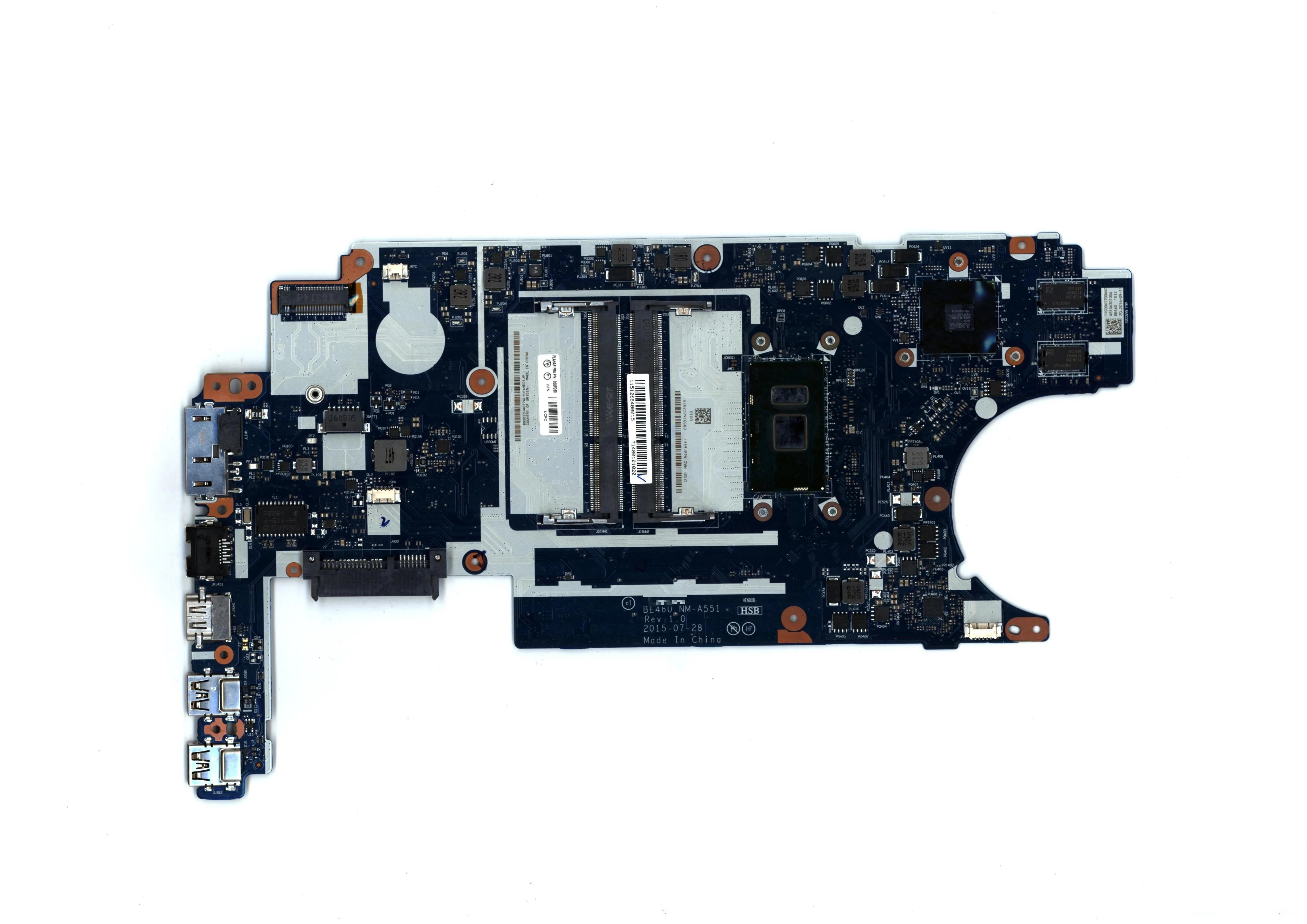 

Lot SN NM-A551 FRU PN 00UP251 CPU intelI36100U Model Number Multiple optional compatible replacement BE460 ThinkPad motherboard