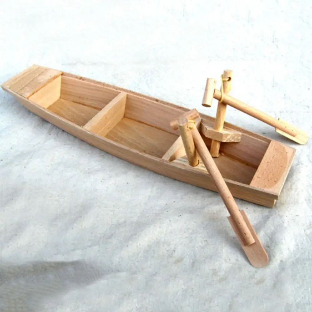 

Home Decoration Wooden Boat Model Vintage Decor Ocean Landscape Fishing Boat Decor Canoe Craft Handcrafts Boat Model Ornaments