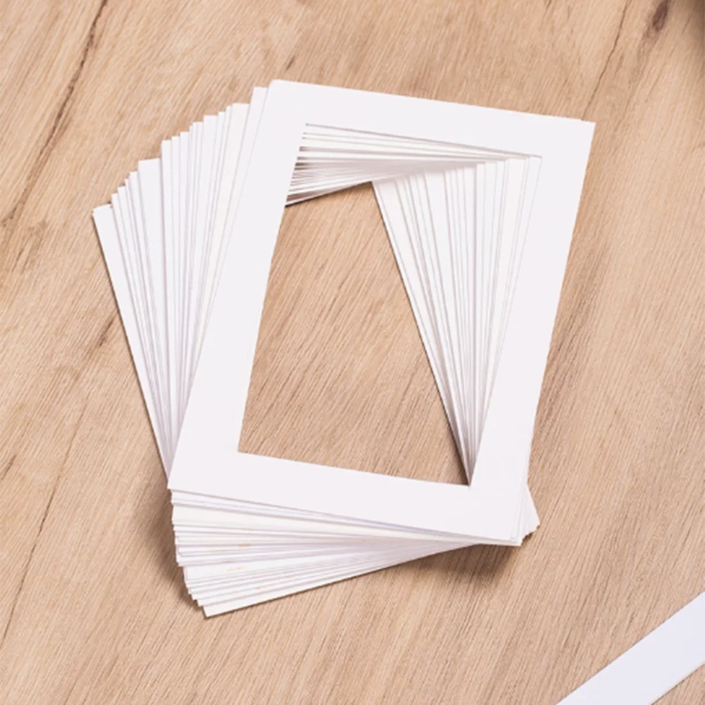 Cardstock Sheets Photo Frame Inserts White Personalized Home Decoration Mats Quick Mounting Customizable Sizing