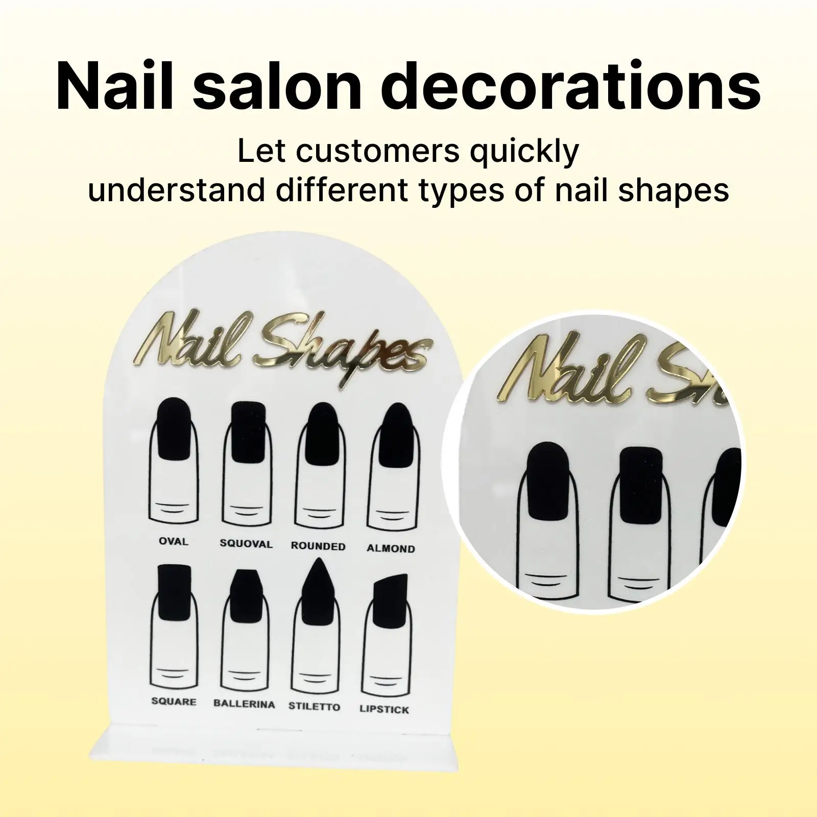 لوحة عرض فنية للأظافر من الأكريليك، حامل طرف أظافر صناعية احترافي، ملحقات أظافر لعرض تزيين صالونات الأظافر #4