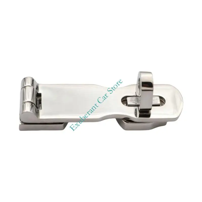 2Pcs 3inch Safety Hasp Marine Grade 316 Stainless Steel Door Hasps Heavy Duty Rustproof Easy Installation