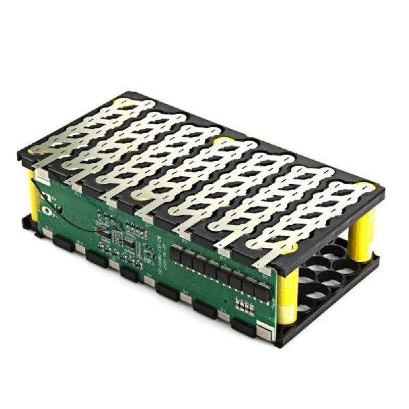 13S 48V 52V E-Bike Battery Box 13S6P 18 650 Holder Welding Equipped with 13 strings of 30A protective board