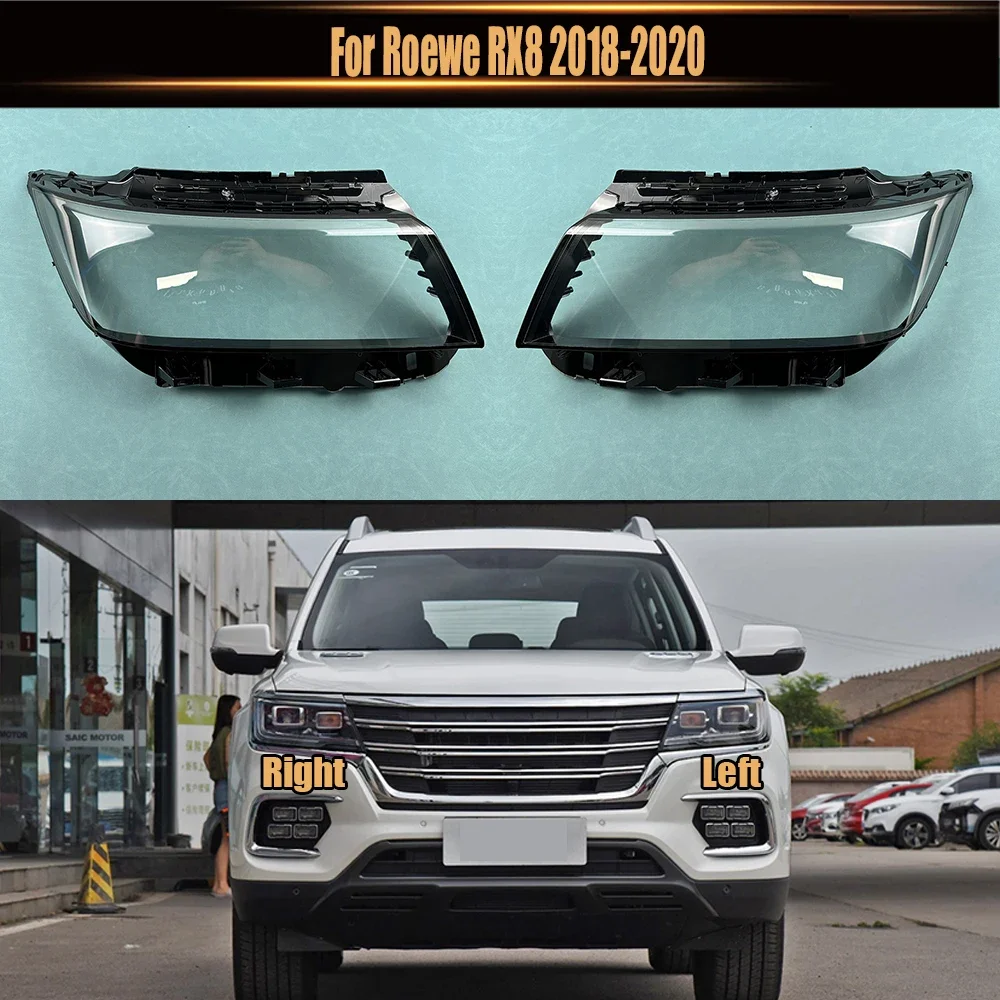 

For Roewe RX8 2018 2019 2020 Headlight Cover Transparent Lampshade Headlamp Shell Plexiglass Replace The Original Lens