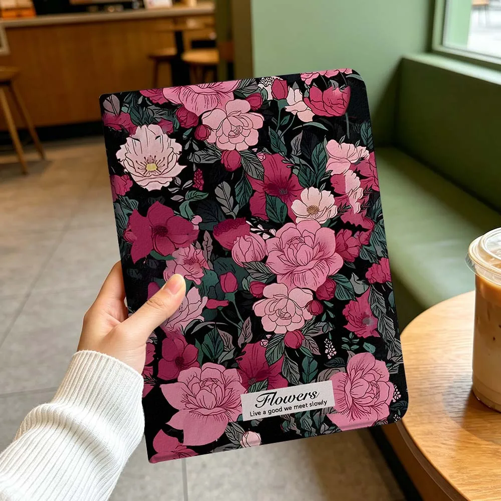 Creative Floral Art Gift For iPad Pro mini Air A16 A14 3 4 5 6th 7 7th 11th Gen 10.2 9.7 11 10.5 10.9 12.9 13 Inch Tablet Case