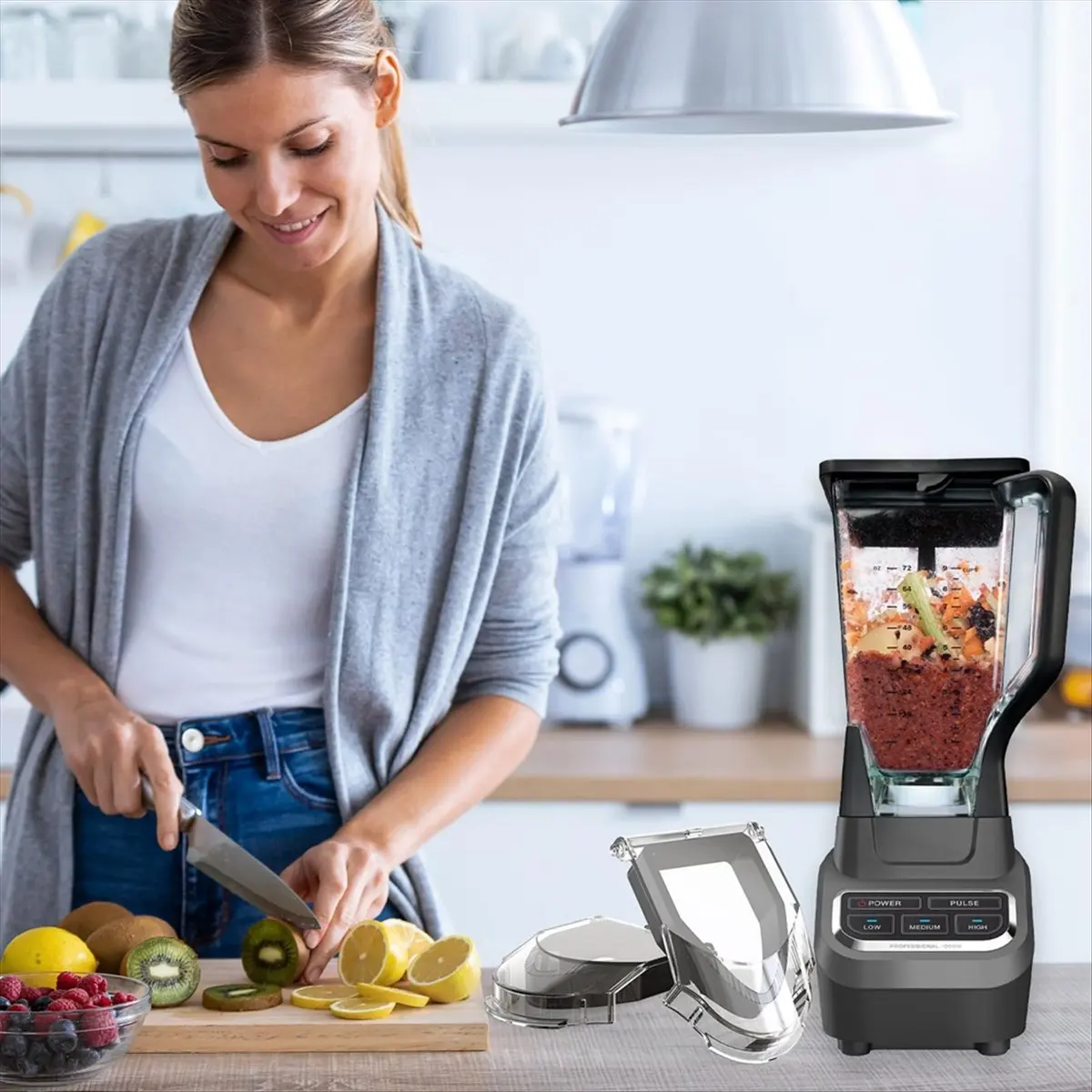 【TODAY-BUY】1pcs Blender Lid Replacement for , Spout Cover Blender Top Parts for Locking Lid 72oz Pitcher BL610 BN701