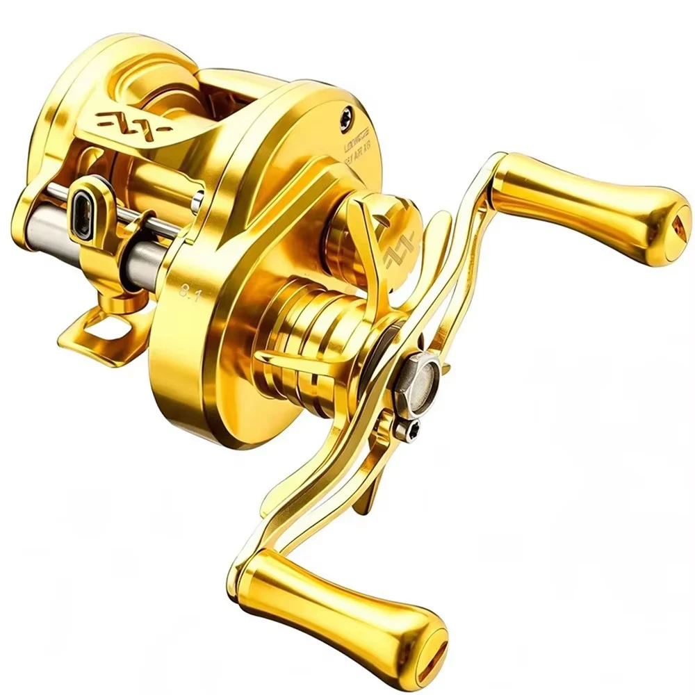 LOONGZE Airlite NEW B50/51MC BFS Baitcasting Molen Volledig Metalen Baitcast Molen met 8.1:1 Overbrengingsverhouding Ultralichte Finesse Vismolen