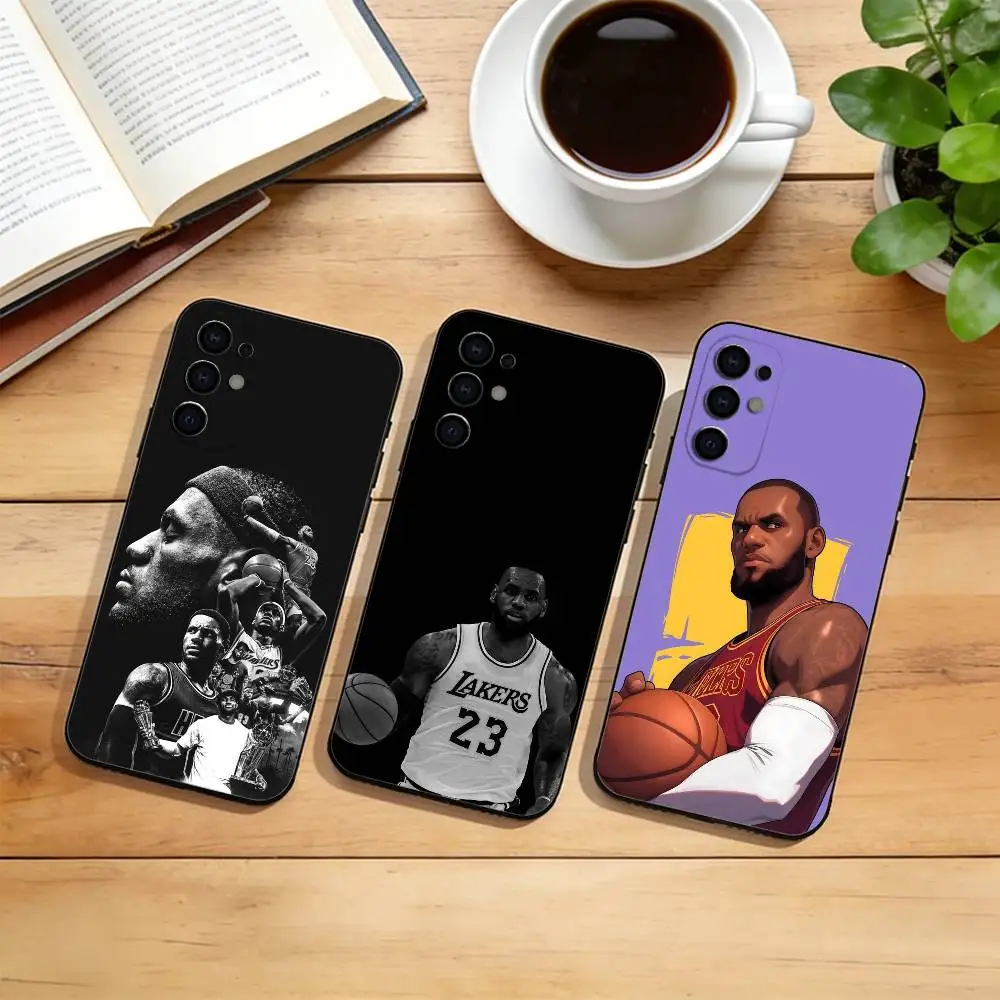 LeBron J-James Famous Basketball  Phone Case For Samsung S25,S24,S21,S22,S23,S30,Ultra,S20,Plus,Fe,Soft Silicone Black Cover