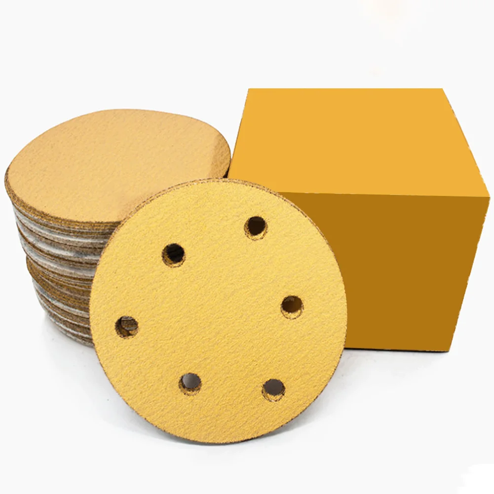 5-Inch 6-Hole Hook And -Loop Sanding Discs 40-800Grit Random For Orbit Sandpaper Circular Sand Paper Power Tools