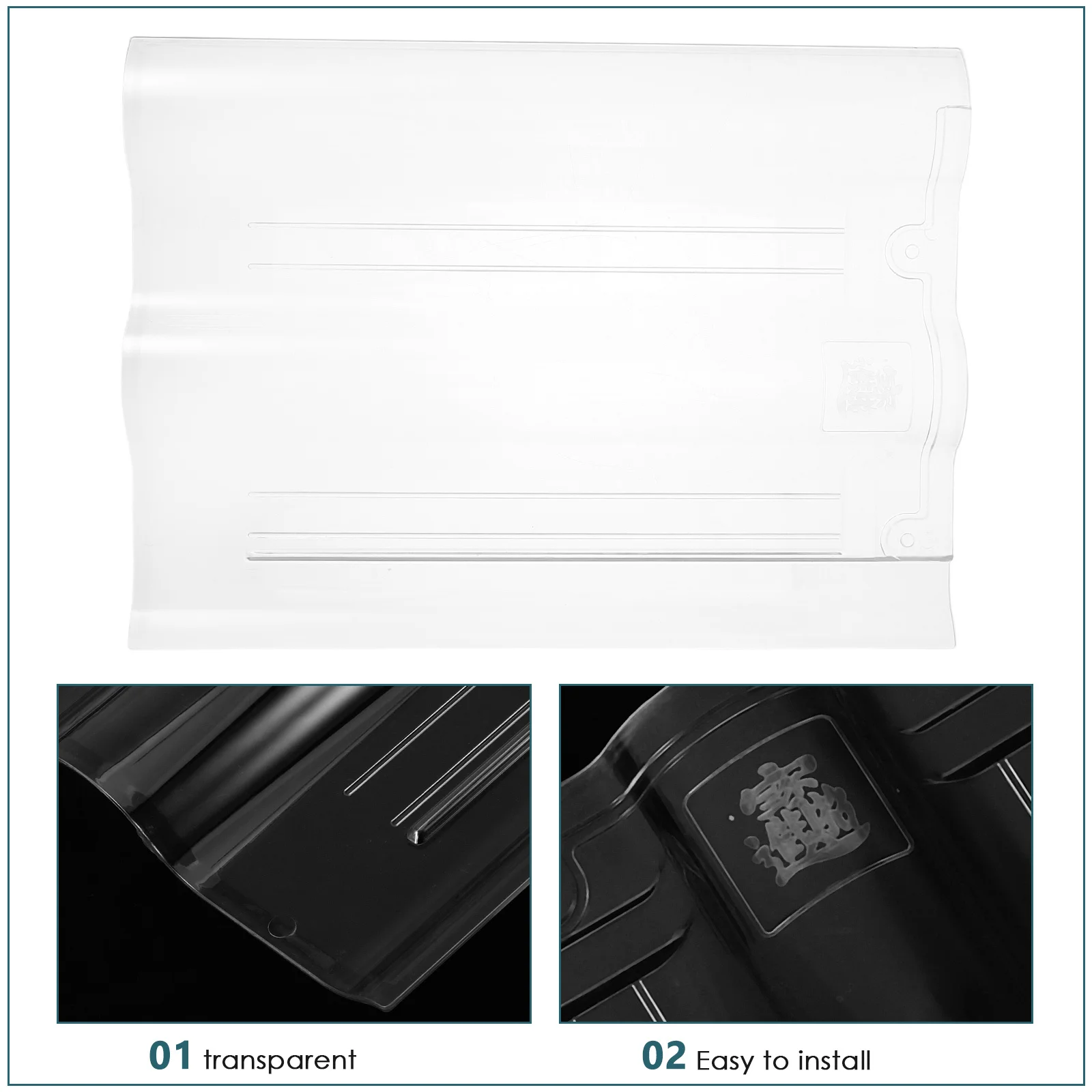 Transparent Waterproof Plastic Roof Tiles Clear Panels for Greenhouse Garden Patio Durable Replacement Roofing