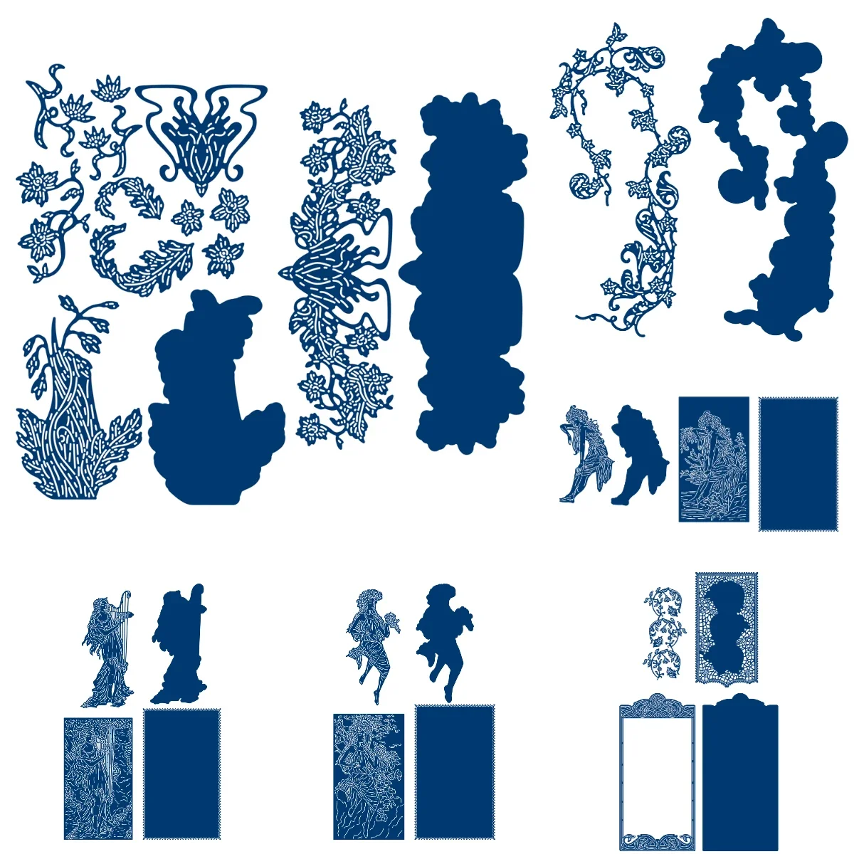 2026 New Trailing Vine Mermaid Metal Cutting Dies For DIY Scrapbooking Crafts Maker Photo Album Template Handmade Decoration