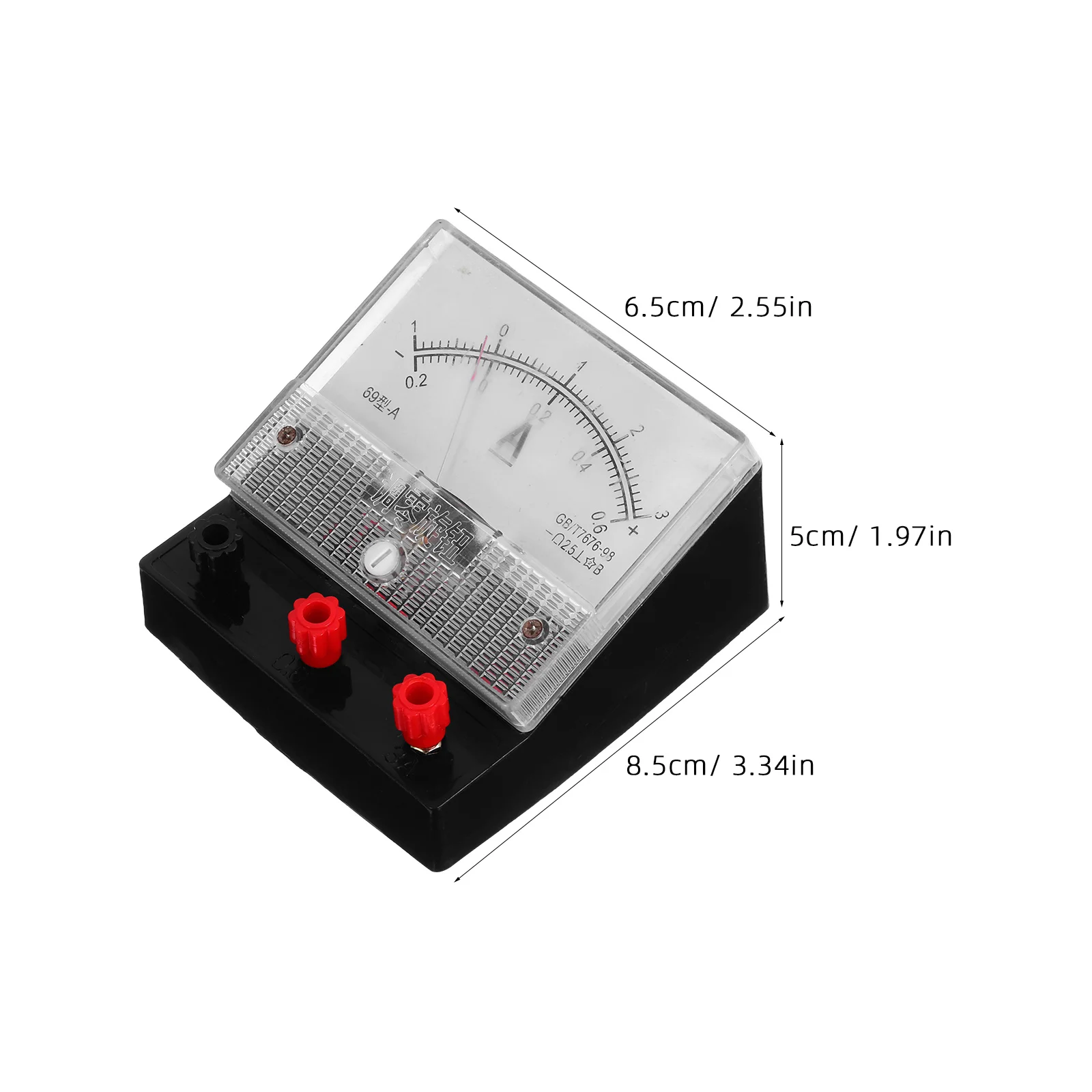 2Pcs Dc Ammeter Voltmeter Gauge Set Analog Electric Tester for Accurate Voltage Current Reading School Laboratory Measurement