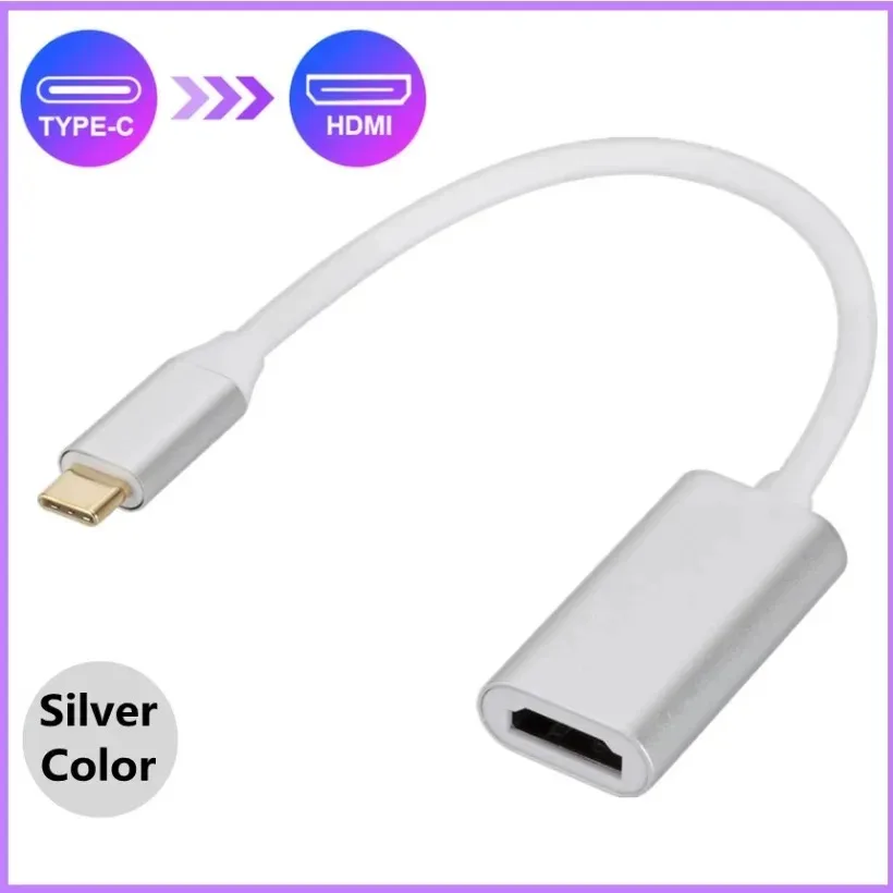 Mnwuu-usb c to hdmi互換ケーブル、type-c to HD-MI、hd tvアダプター、usb 3.1,pcラップトップ、macbook、huawei mate 30用の4kコンバーター