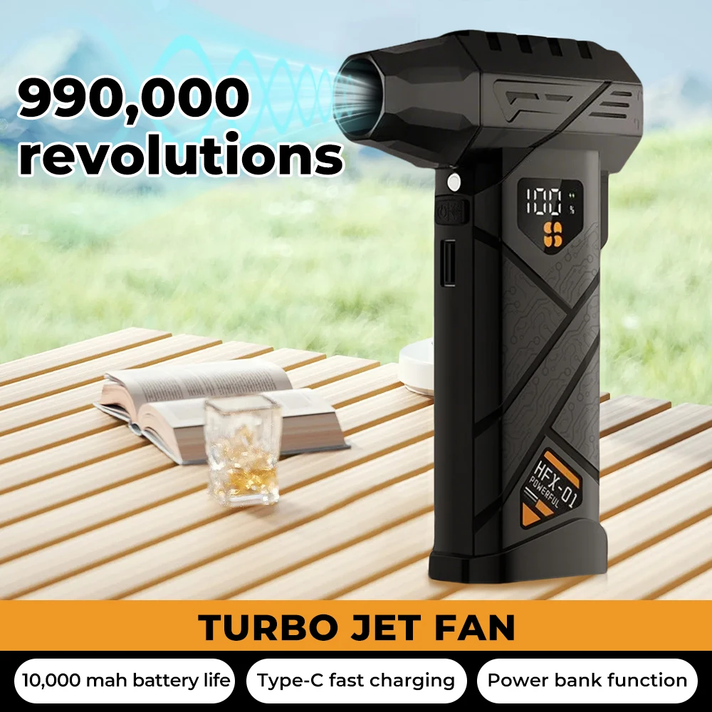 880000 دورة في الدقيقة 10000 مللي أمبير توربو مروحة نفاثة 4 سرعات قابل للتعديل توربو منفاخ هواء قوي 60 متر/الثانية فرش توربو مروحة إزالة الغبار #2