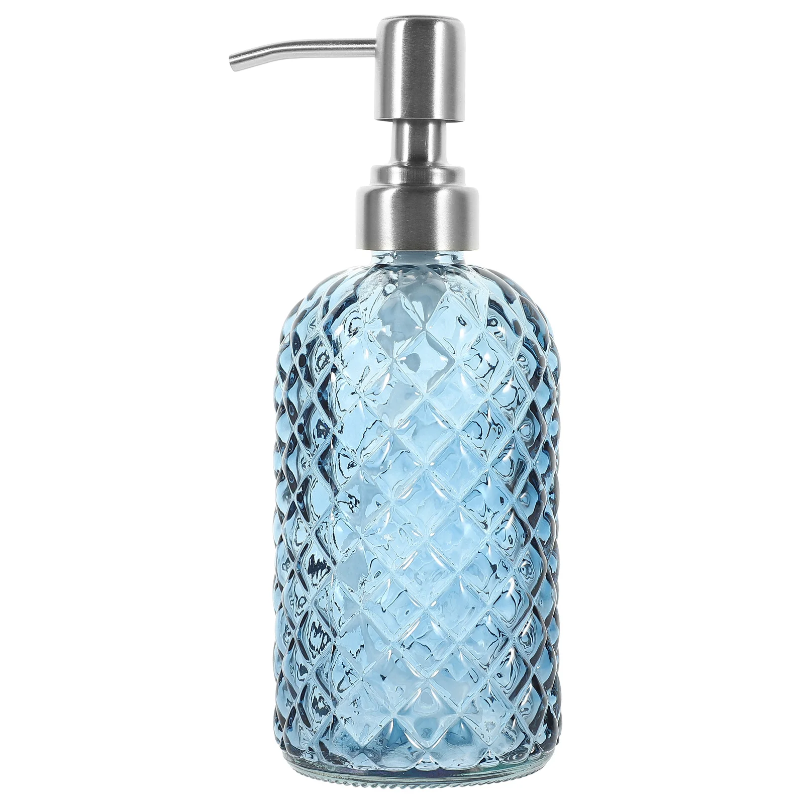 

350ml Clear Glass Soap Dispenser Lotion Bottle Refillable Shampoo Container Leak Proof Design Home Bathroom Use