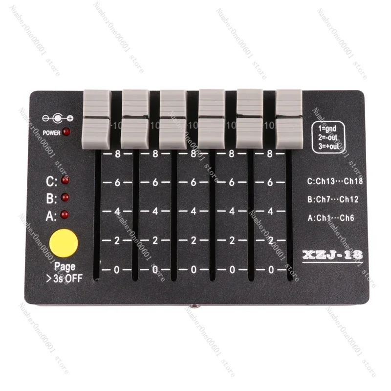 

DMX512 Controller, Suitable for Stage Lighting Test/repair/debugging, Mini Console Battery Portable, Dimming Console