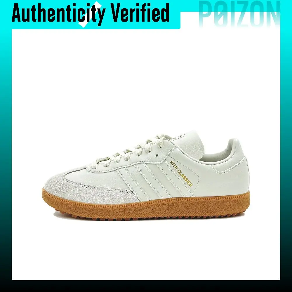 KITH x Adidas Samba Spikeless Cushioning Low top Golf Shoes Unisex White IG5709
