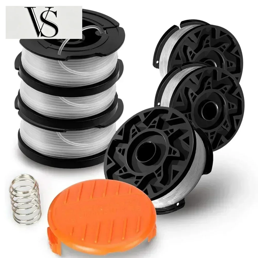 6Pack 3/ for Black & Replacement Decker Trimmer String Spool Line AF-100 Eater for Grass Cordless Trimmer Garden Tool