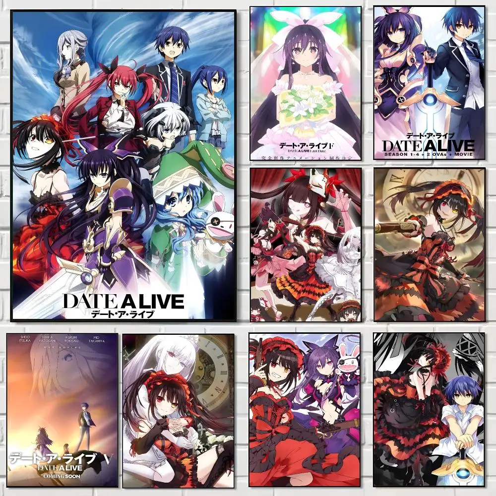 Related Games D-Date A Live Poster Print Painting Home Decor for Bedroom Living Room Hallway