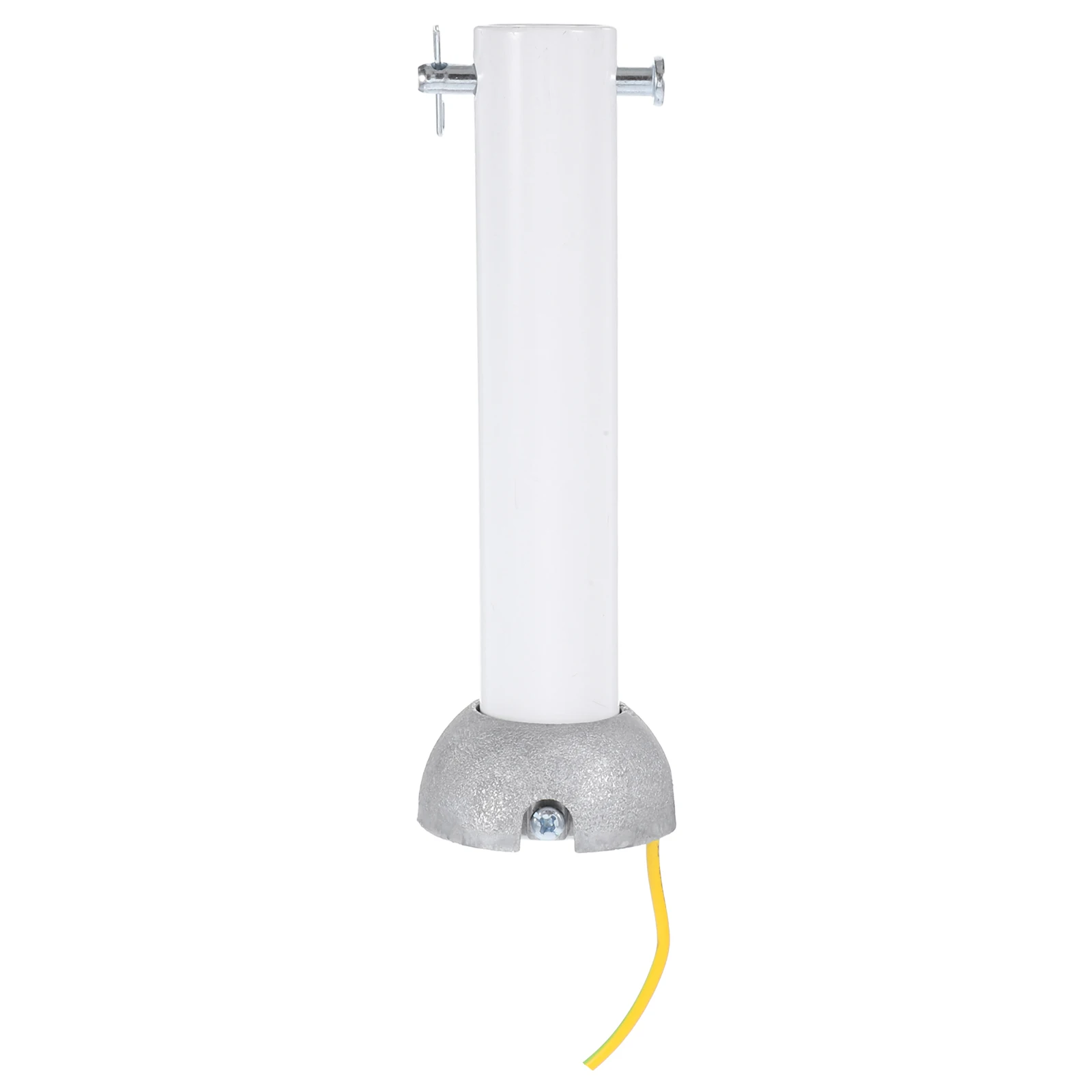 Picture 5: Ceiling Fan Long Pipe Downrod Universal Tube White Metal Hooks Hanging Extended Design Sturdy Rod High Strength Material