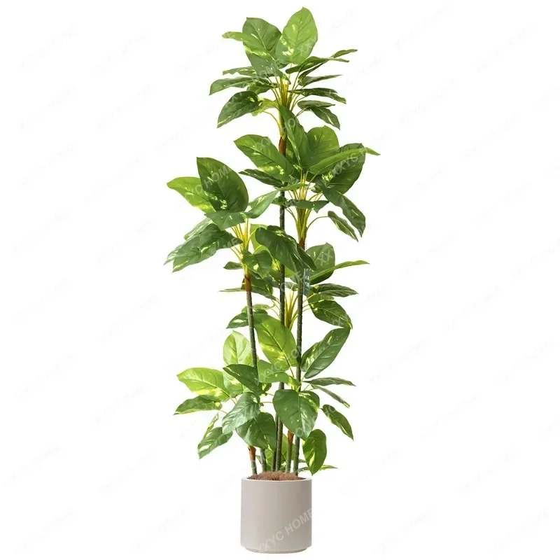 Artificial Plant Bonsai White Dots Green Radish Nordic Floor Fake Green Plant Indoor Restaurant Decoration Ornaments