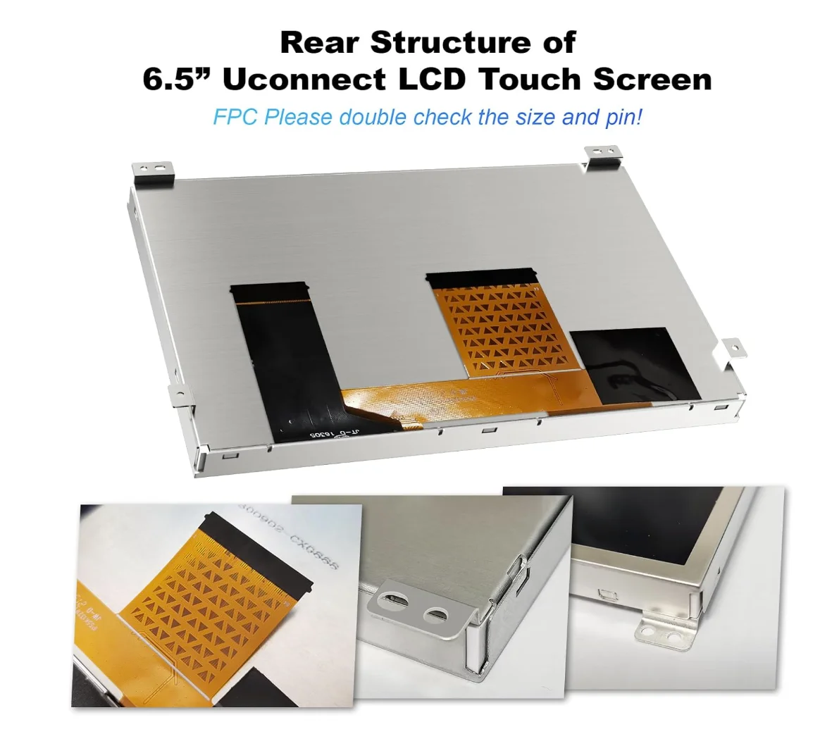 New LCD Screen Panel TDO-WVGA0633F00045 6.5\'\' 6.33\'\' Touch Screen Display For VW MIB STD2 200 680 600 Touch Sensor