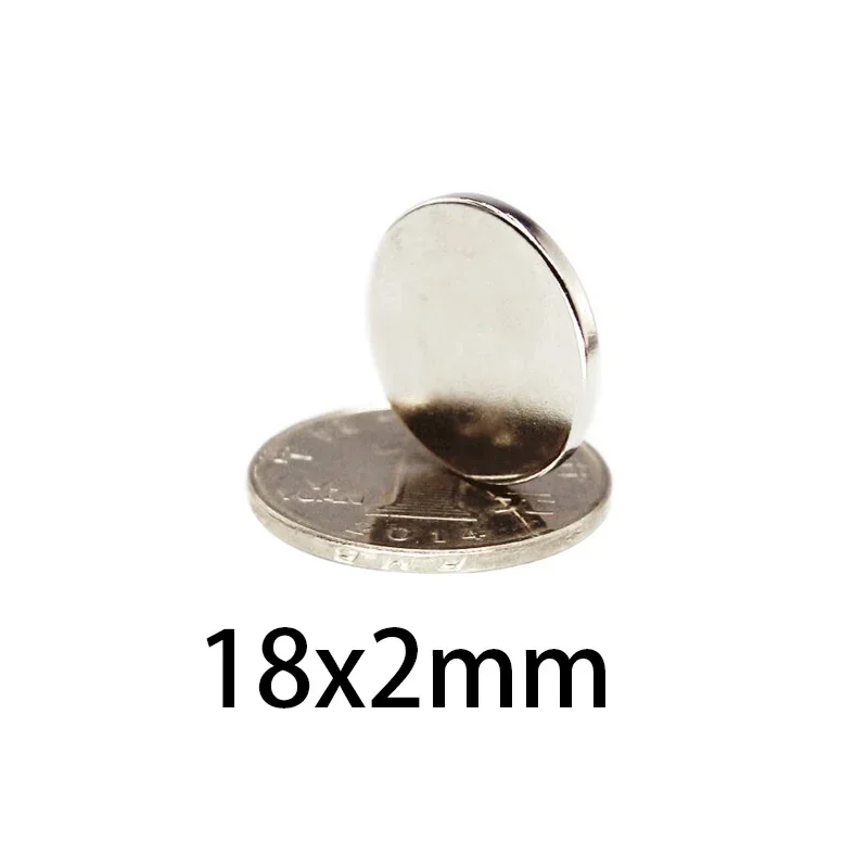 18x2mm Small Circular Magnets for Home Refrigerators, Offices DIY Circular Sheet-shaped Magnet 10~100PCS Secure Closure Helper