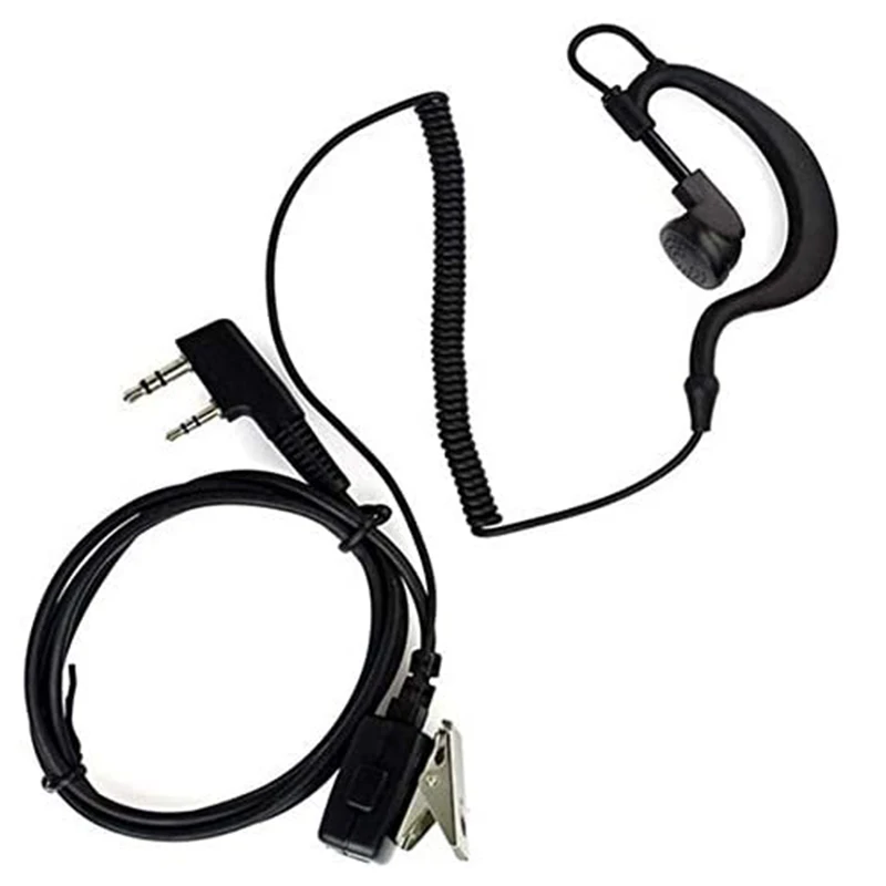 Walkie Talkied Earpiece G Shape Headset with Mic PTT for Kenwood TK-2107 TK-3107 BaoFeng Uv-5r Headset Bf-888s 2 Way Radio 10PCS