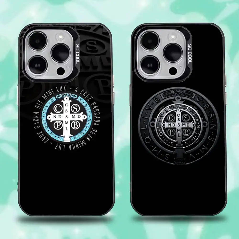 

Sao Bento Benedict of Nursia For iPhone 11,12,13,14,15,16,17,Pro,Max,Plus,E,Air,Mini Phone Case IMD Matte Black